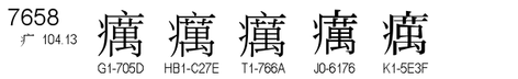 U+7658